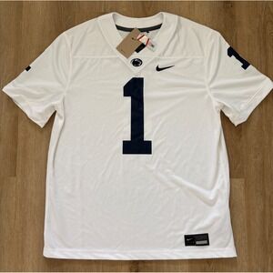 NWT Men's Nike Penn State Nittany Lions Football Jersey - Large - White